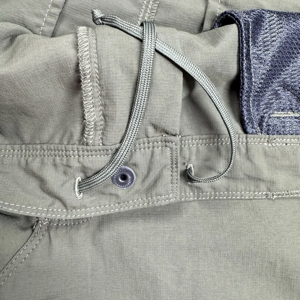 The North Face Convertible Pants Mens 40 x30 Green Hiking Zip Ankle‎ EXCELLENT